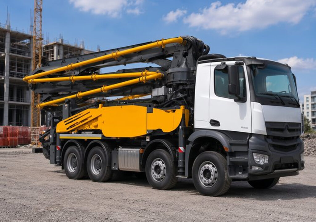 Стреловой бетононасос КАМАЗ АБН 75/37