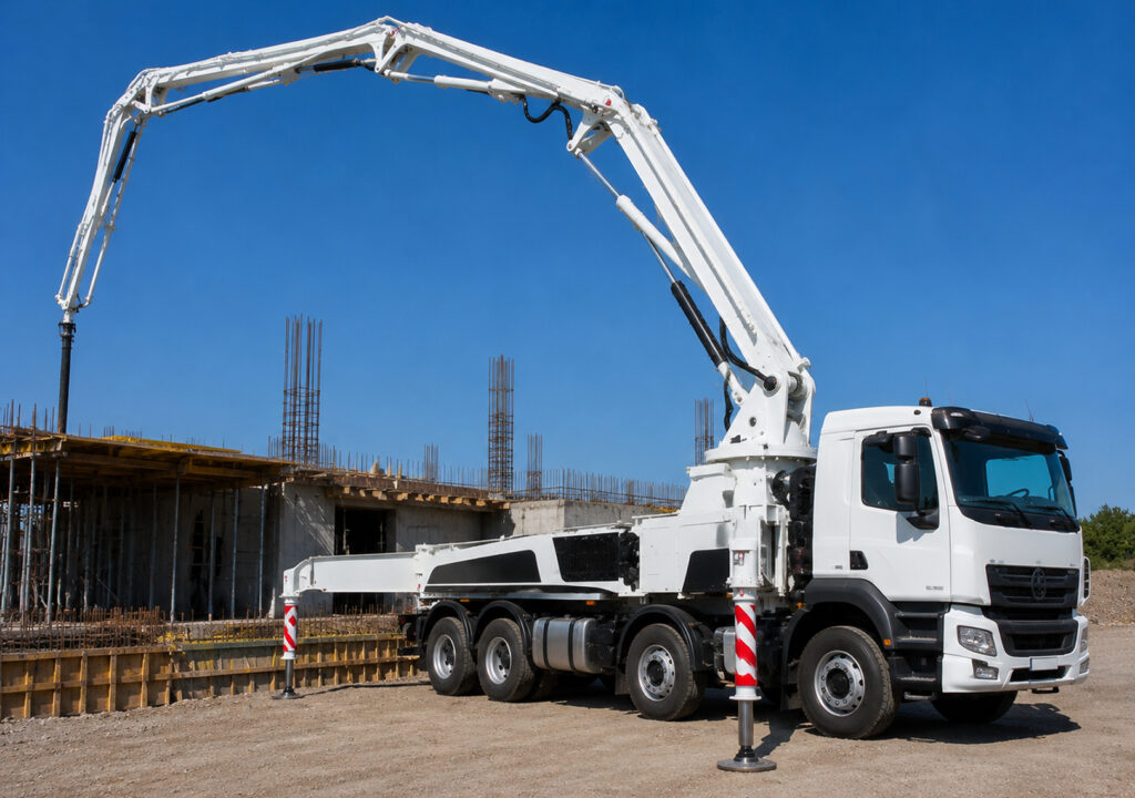Стреловой бетононасос КАМАЗ АБН 75/42