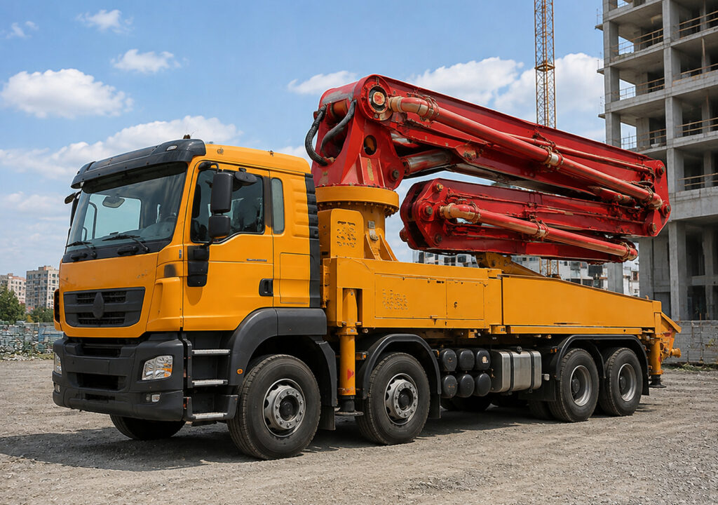 Стреловой автобетононасос 52 метра